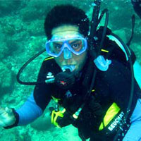 Picture of diver Robbi Renaldi Sukardi