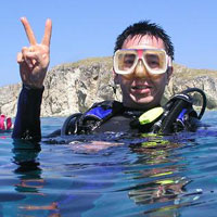 Photo of a KSDC diver friend Ari Pribadi