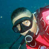 Photo of a KSDC diver friend Christian Satriawan