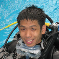 Picture of diver Erwin Kurniawan